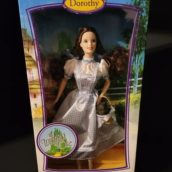 Dorothy Wizard Of Oz Barbie with Blue Gingham Dress